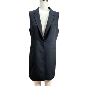 Donna Karen Black Vest Dress - Size 8